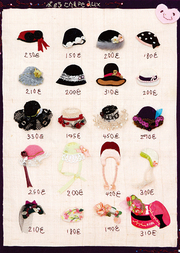 sample book of hats